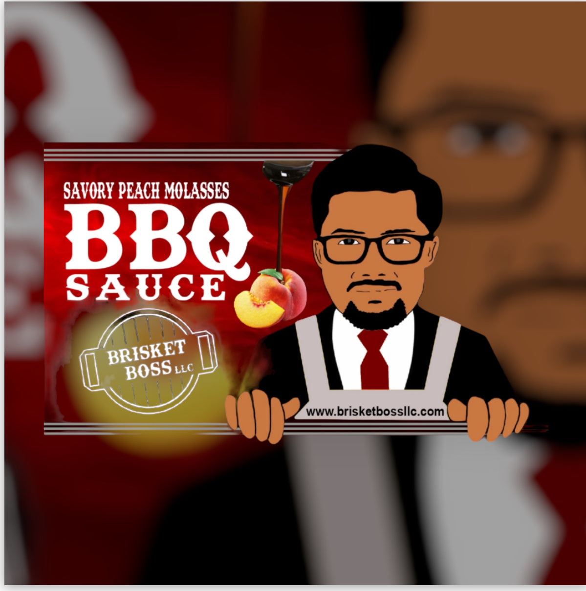 Peach Molasses BBQ Sauce BrisketBoss